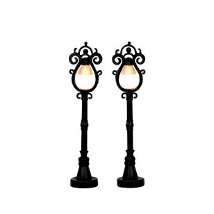 Parisian Street Lamps, Set of 2, B/O 4.5V